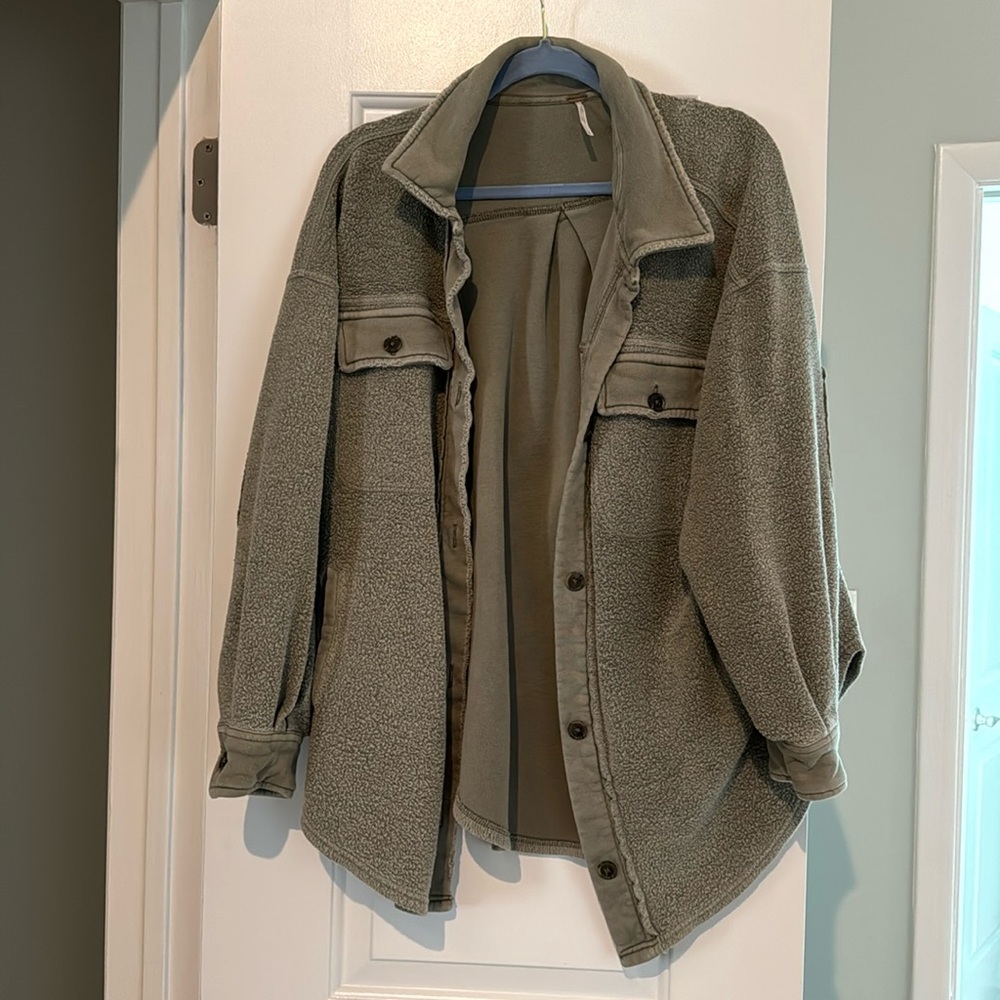 Free People ruby shacket